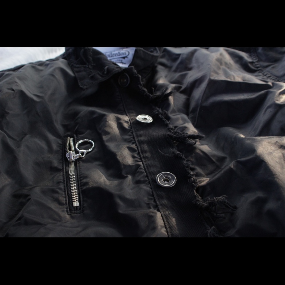 Black Denim Jacket - Picture 2 of 5